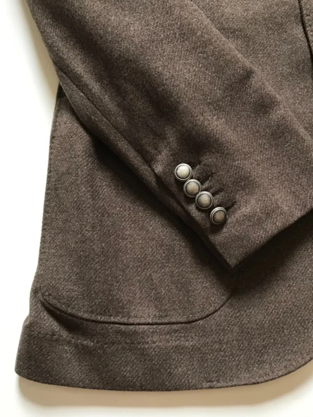 Brunello Cucinelli Sport Coat Jacket Blazer Mens 52 40 Brown Wool Silk Cashmere